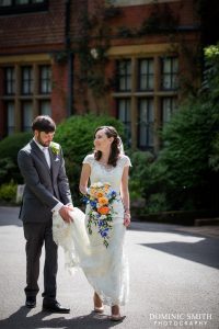 Hazel and Rob photographed at Stanhill Court Hotel
