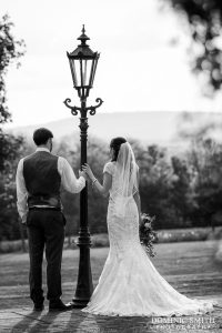 Hazel and Rob photographed at Stanhill Court Hotel