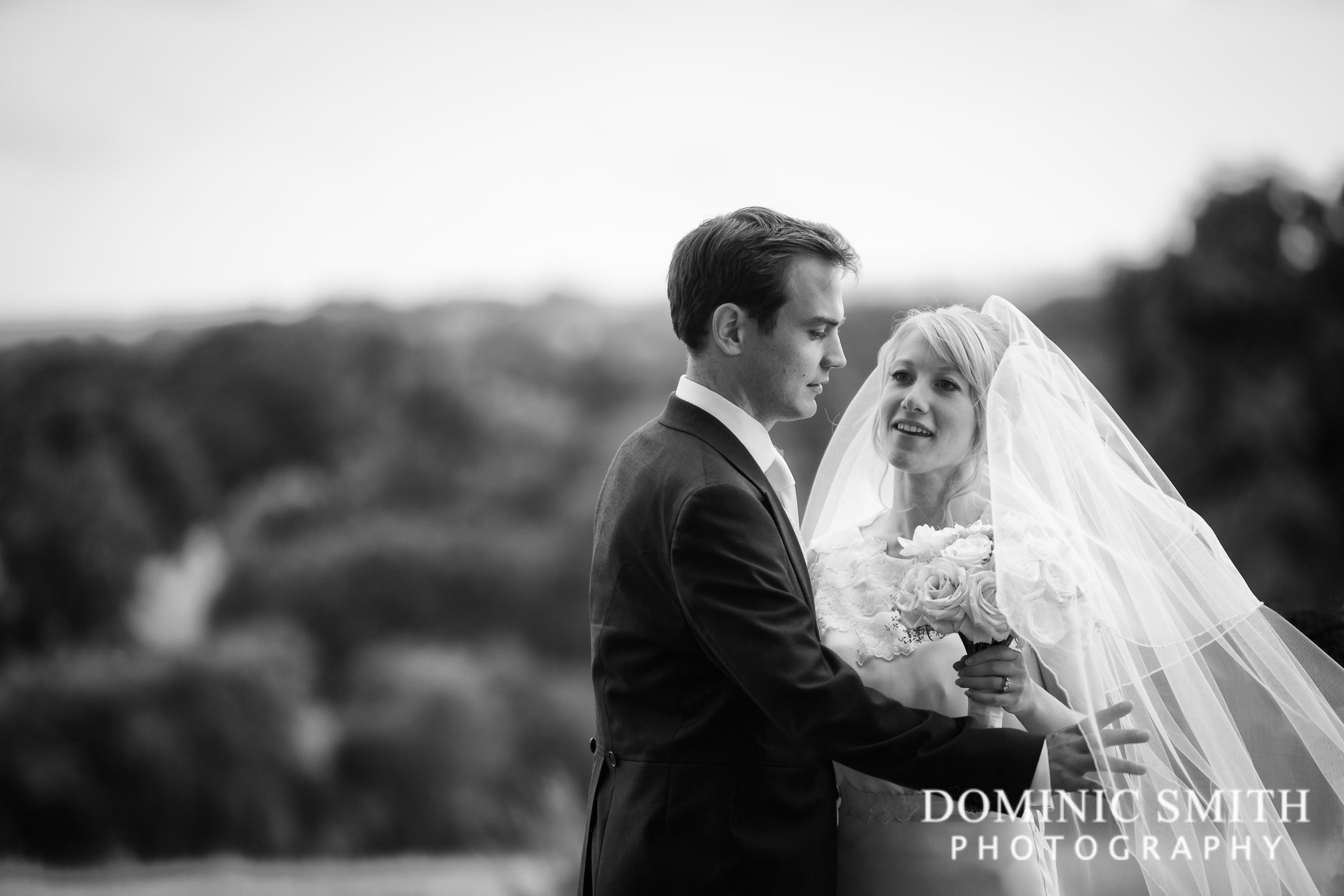 Wedding couple at South Lodge Hotel