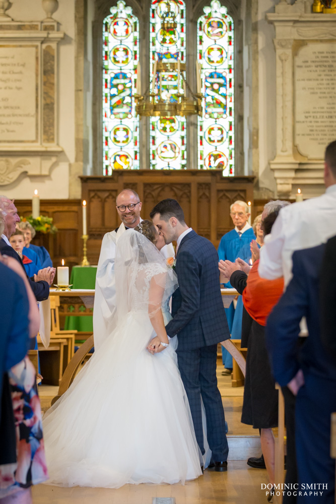 Wedding ceremony at St Margarets Church Ifield 1