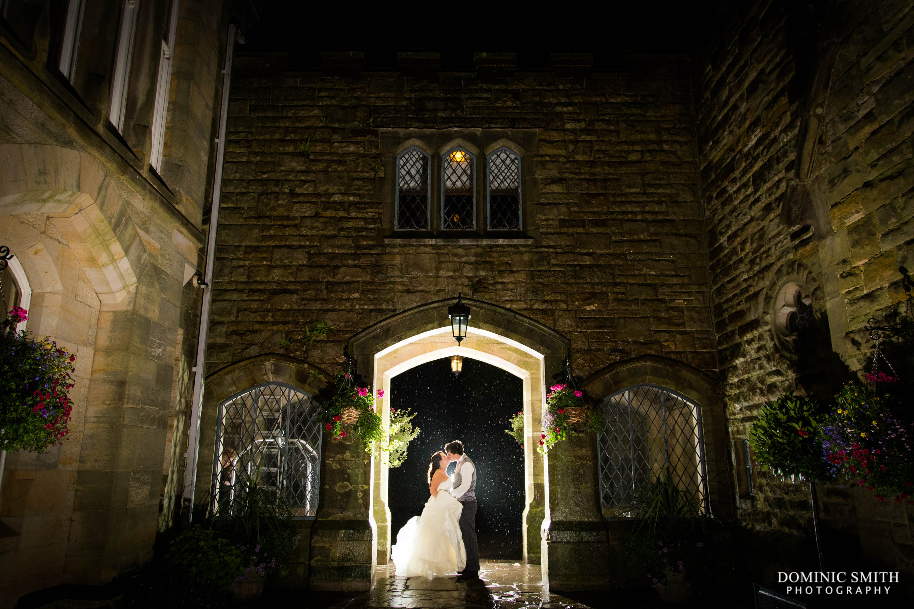Ashdown Park Nighttime Wedding Photo