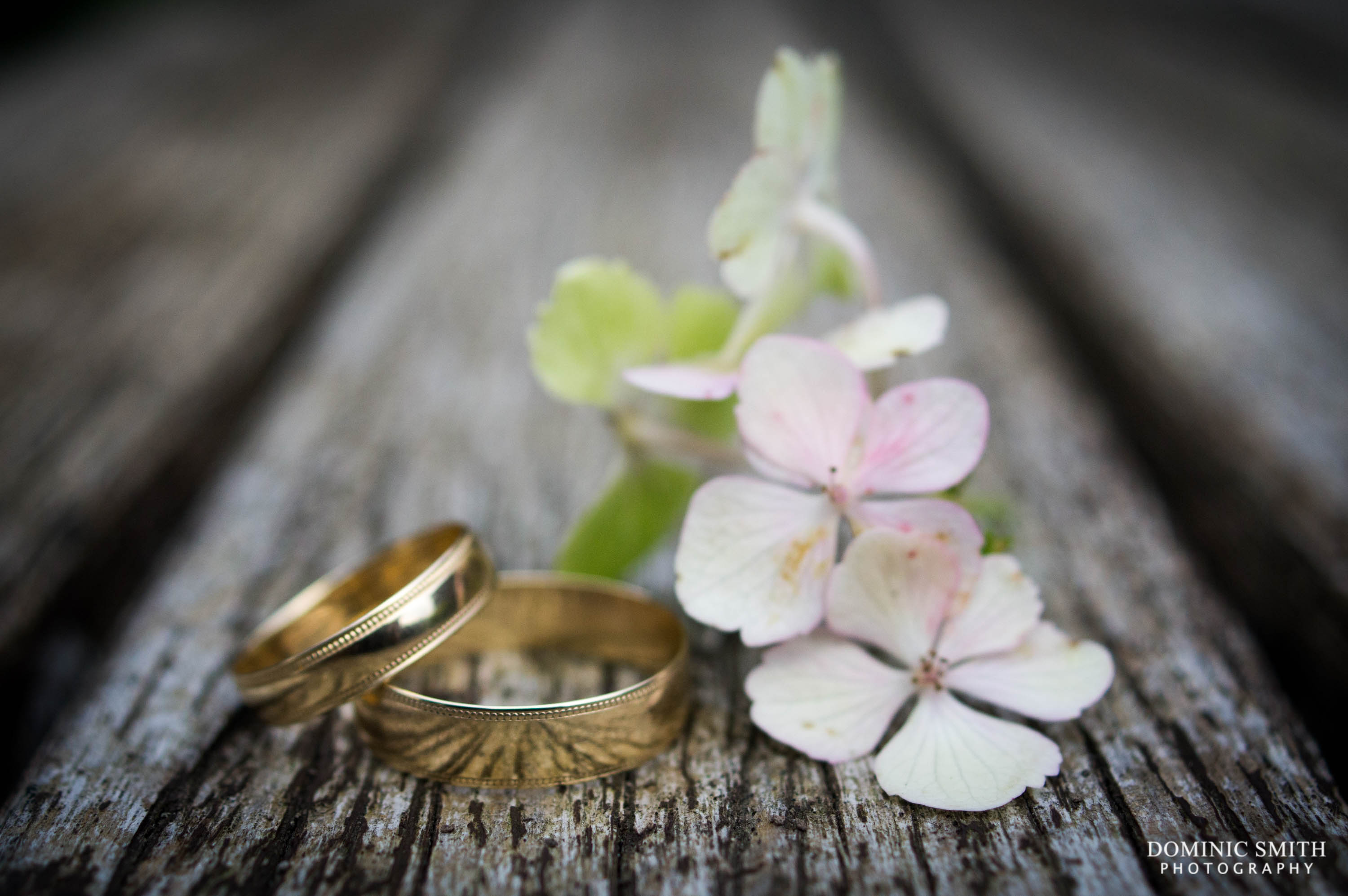 Wedding Rings with Flowers