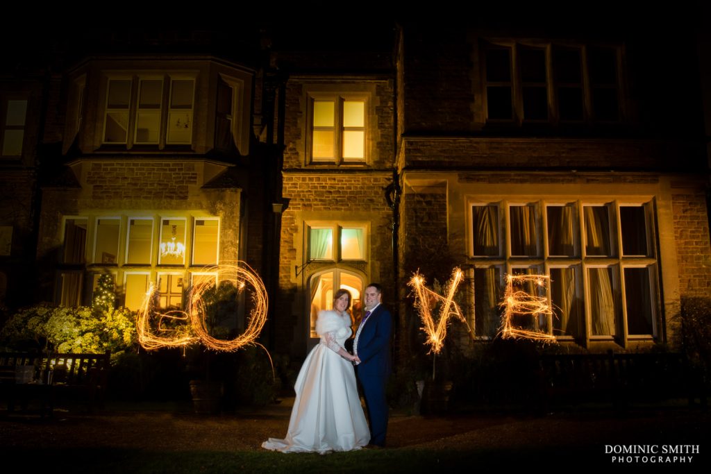 LOVE Sparkler photo at Hartsfield Manor