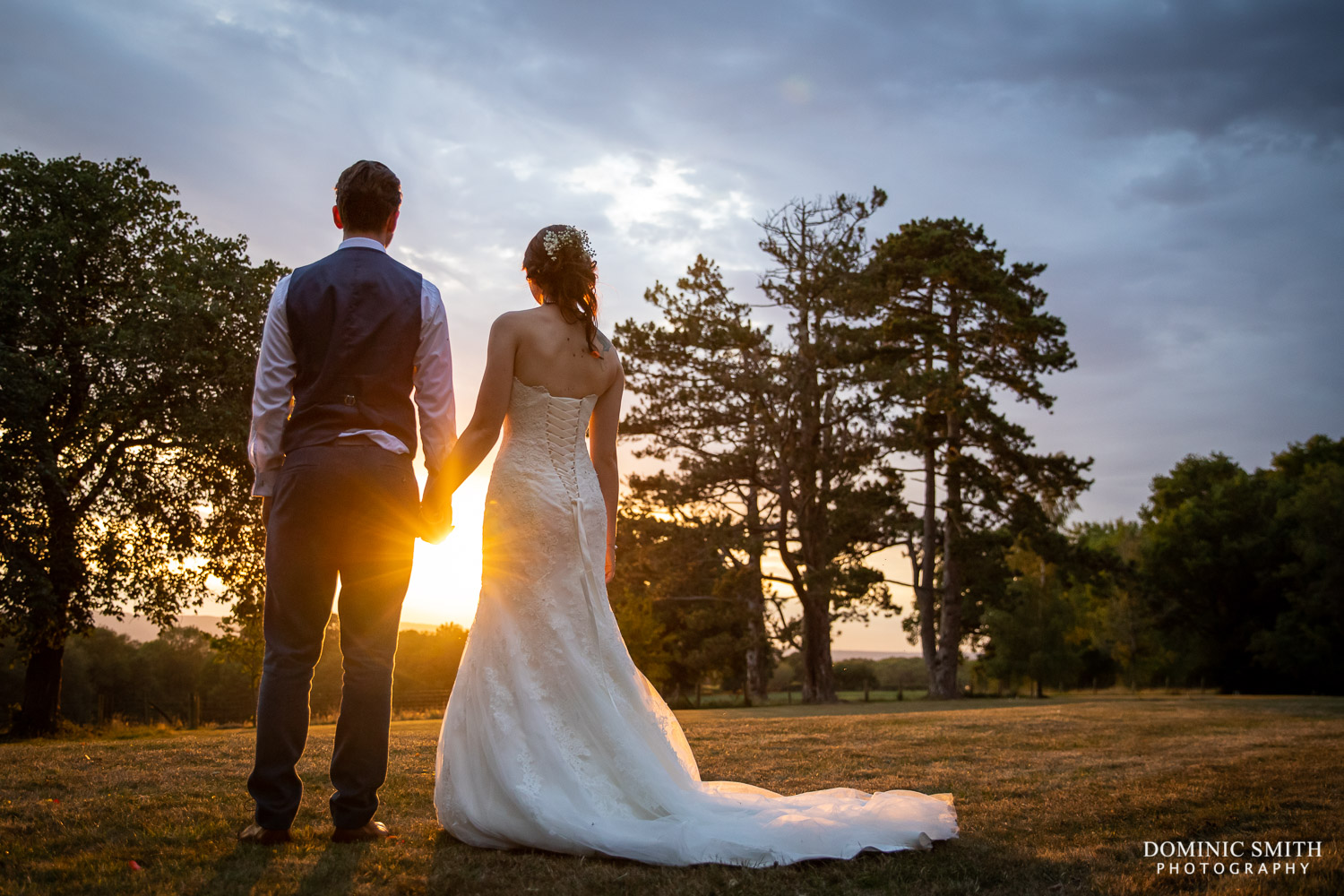 Sunset at Stanhill Court Hotel - Surrey Wedding Photographer