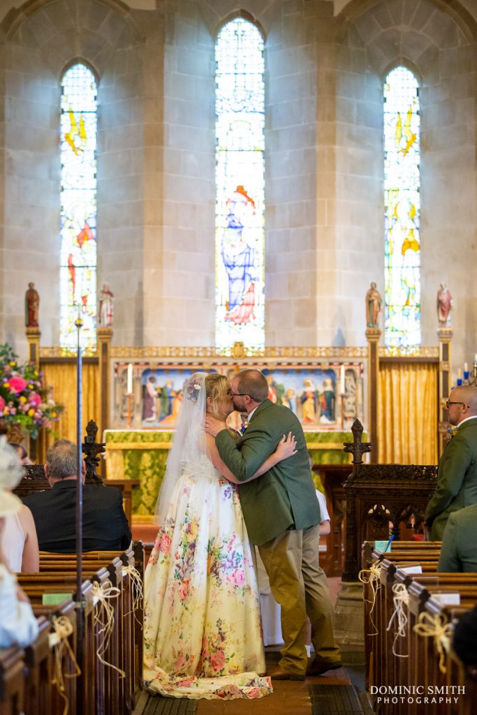 Wedding Ceremony at St Bartholomews Church, Burwash 1