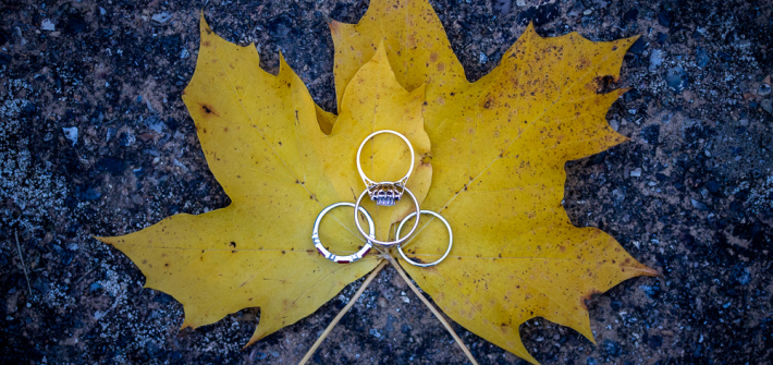 Autumn Wedding Rings at The Ravenswood