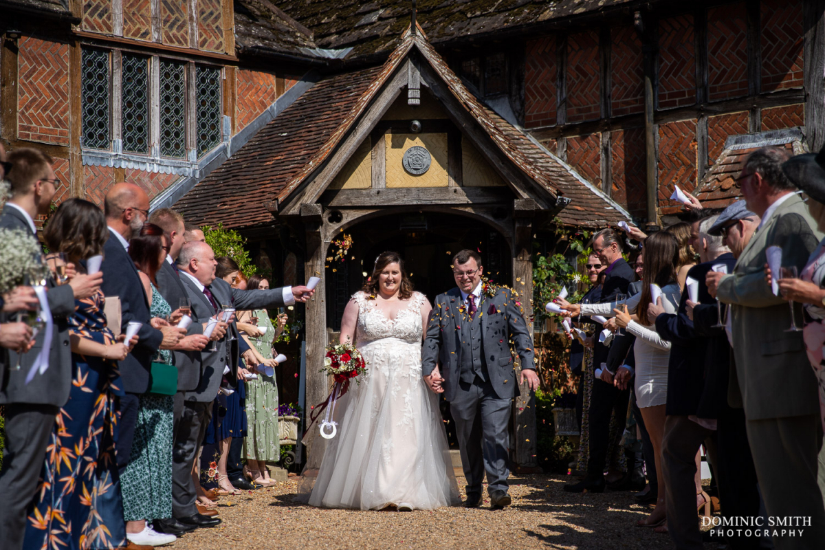 Confetti at Langshott Manor