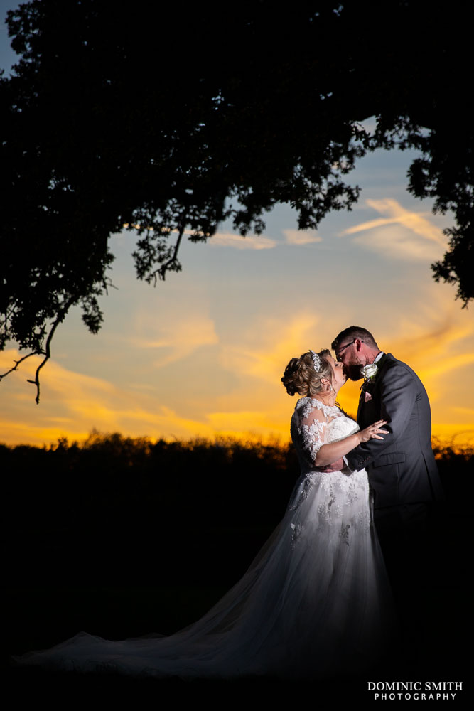 Wedding Sunset Image at Gatwick Manor