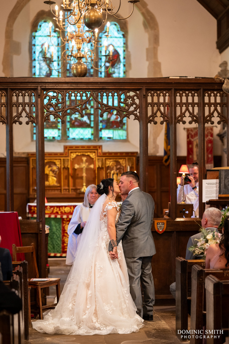 First Kiss at St Georges Church, West Grinstead 2