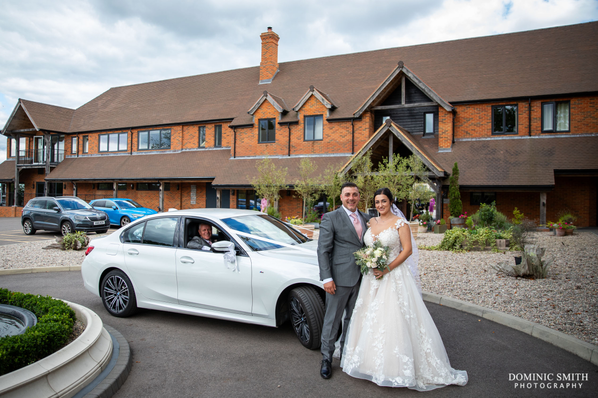 Wedding Arrival at Cottesmore Hotel Golf & Country Club