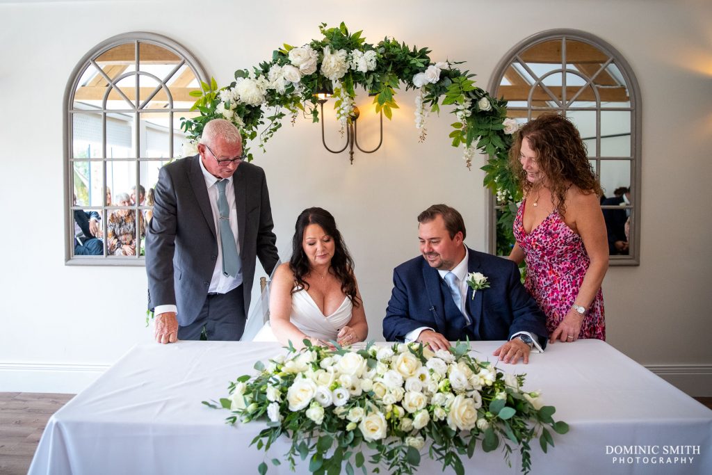 Signing the Register at Cottesmore Hotel, Golf and Country Club