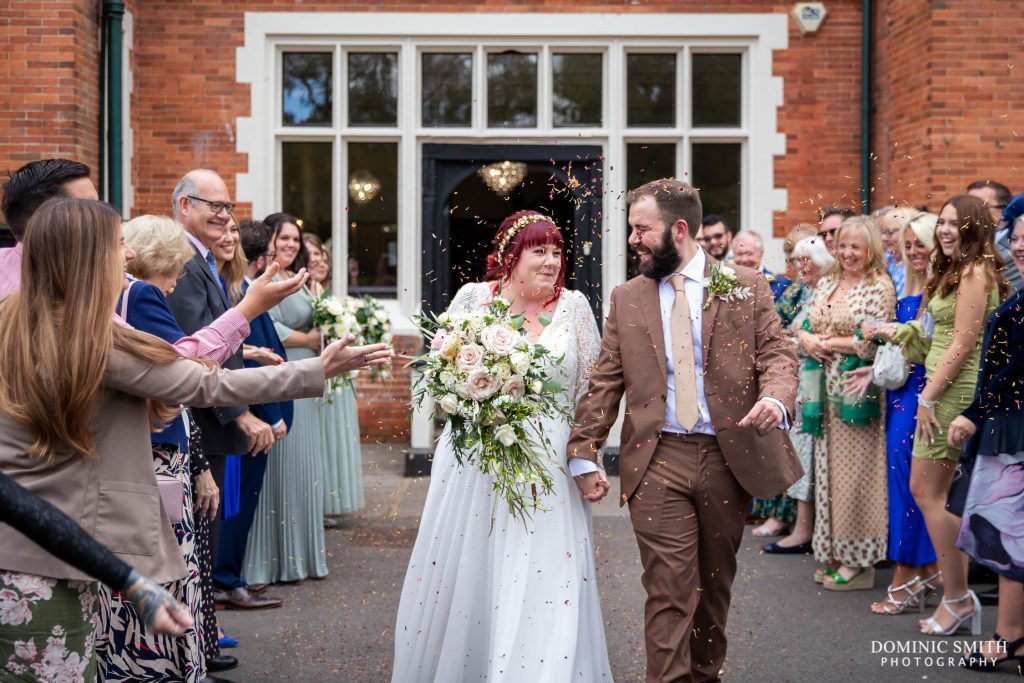 Wedding Confetti Throw at Highley Manor in Sussex