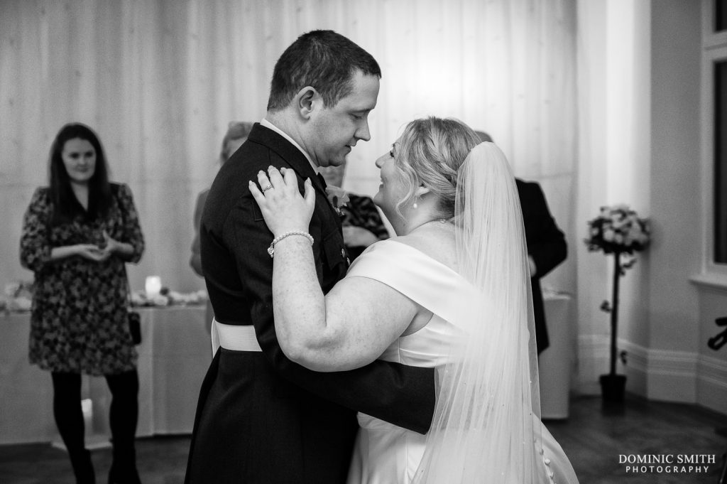 Black and White First Dance at Highley Manor