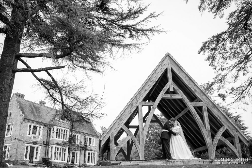 Black and White Highley Manor Wedding Photo