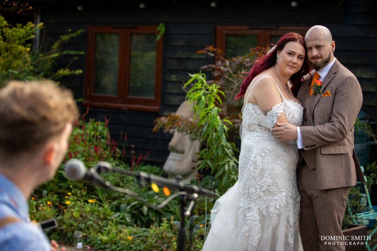 Wedding Couple and Live Music at Horan Manor Barns