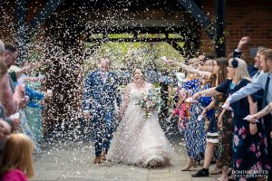 Amazing amount of confetti at Cottesmore Golf Club