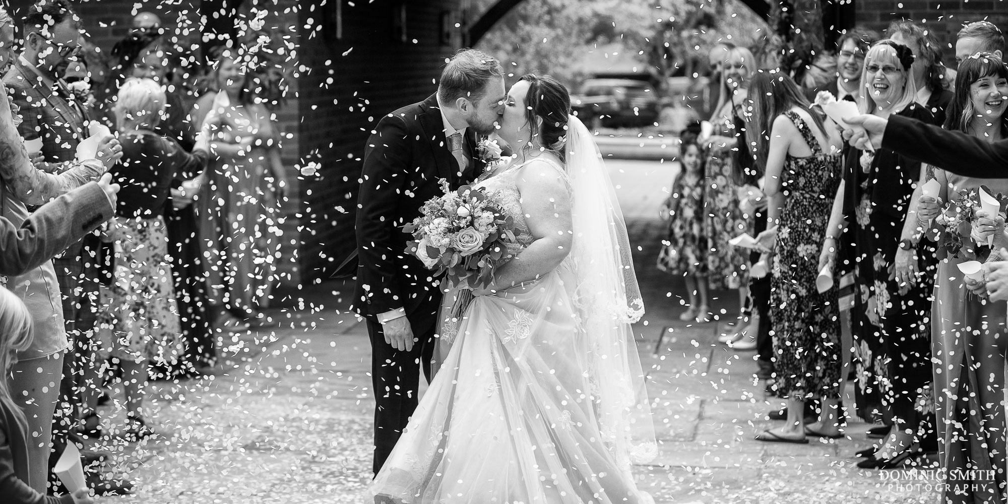 Black and White Confetti Image at Cottesmore