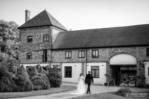 Black and White Romantic Wedding Photo at Cottesmore