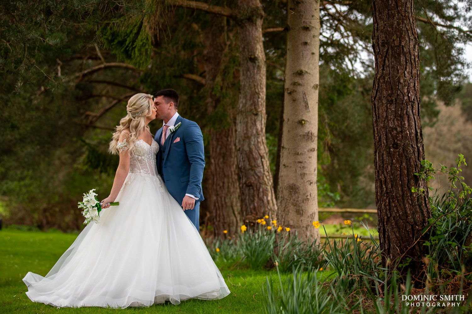 Natural Wedding Couple Photo taken at Cottesmore Golf Club