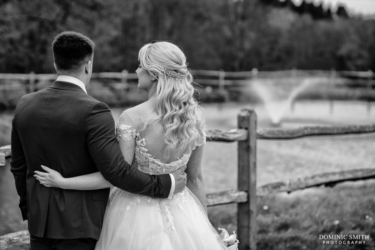 Black and White Couple Photo taken at Cottesmore Golf Club