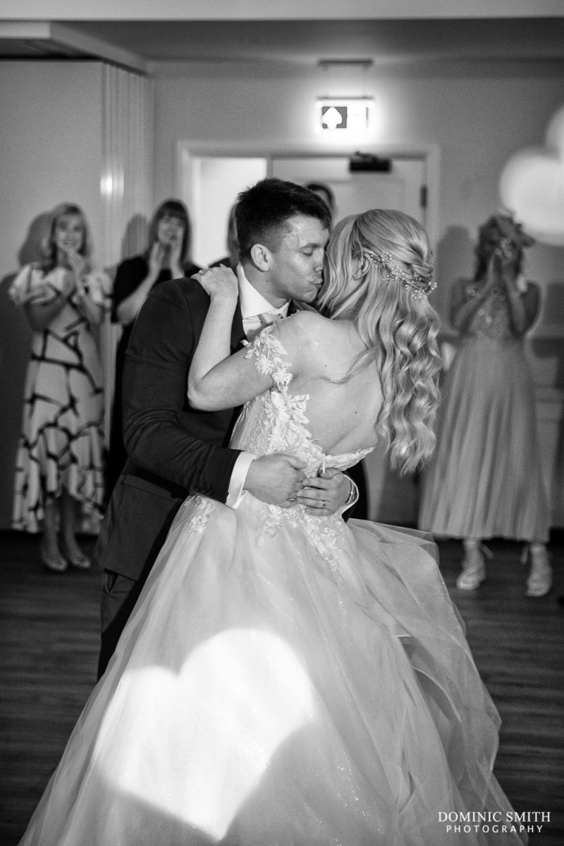 Black and White First Dance at Cottesmore Hotel, Golf and Country Club, Sussex