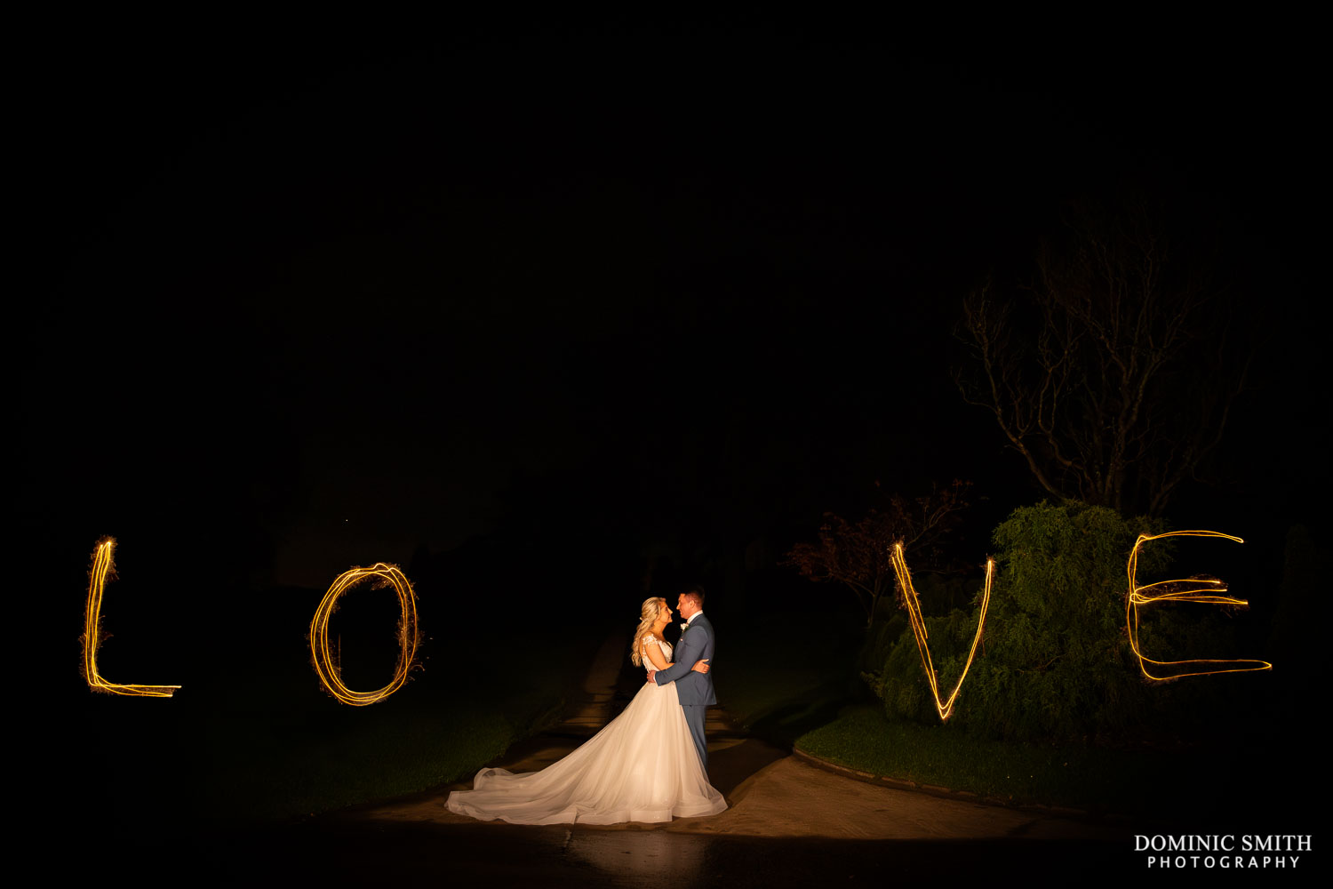 LOVE Sparkler Photo taken at Cottesmore Hotel, Golf and Country Club, Sussex