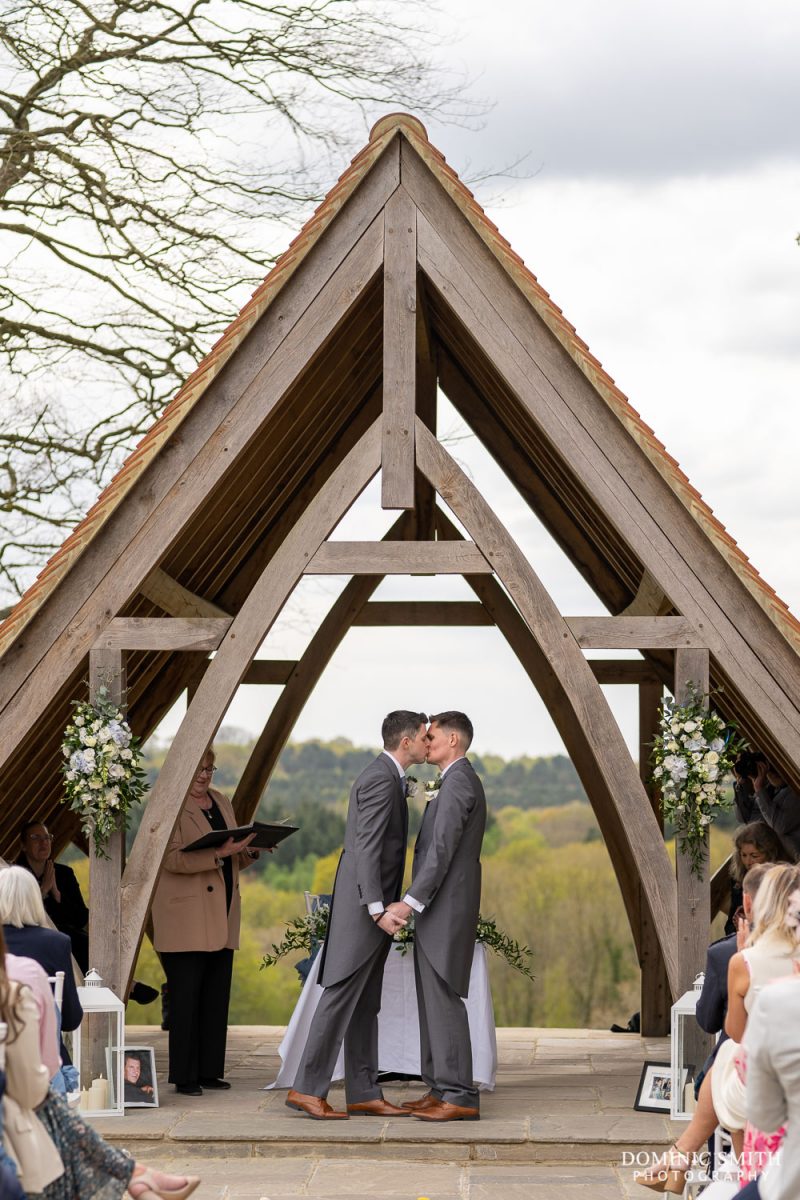First Kiss at Highley Manor in Sussex