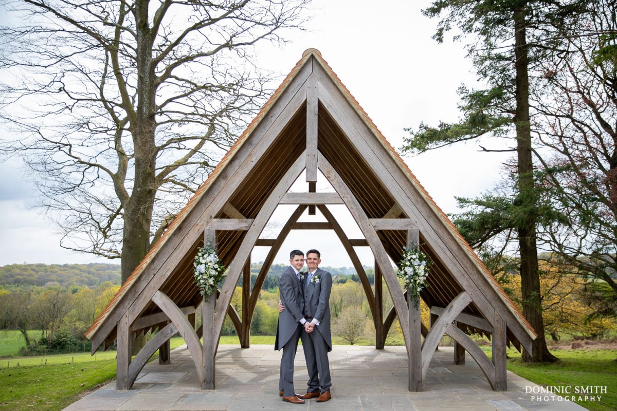 Grooms Couple Photo at Highley Manor