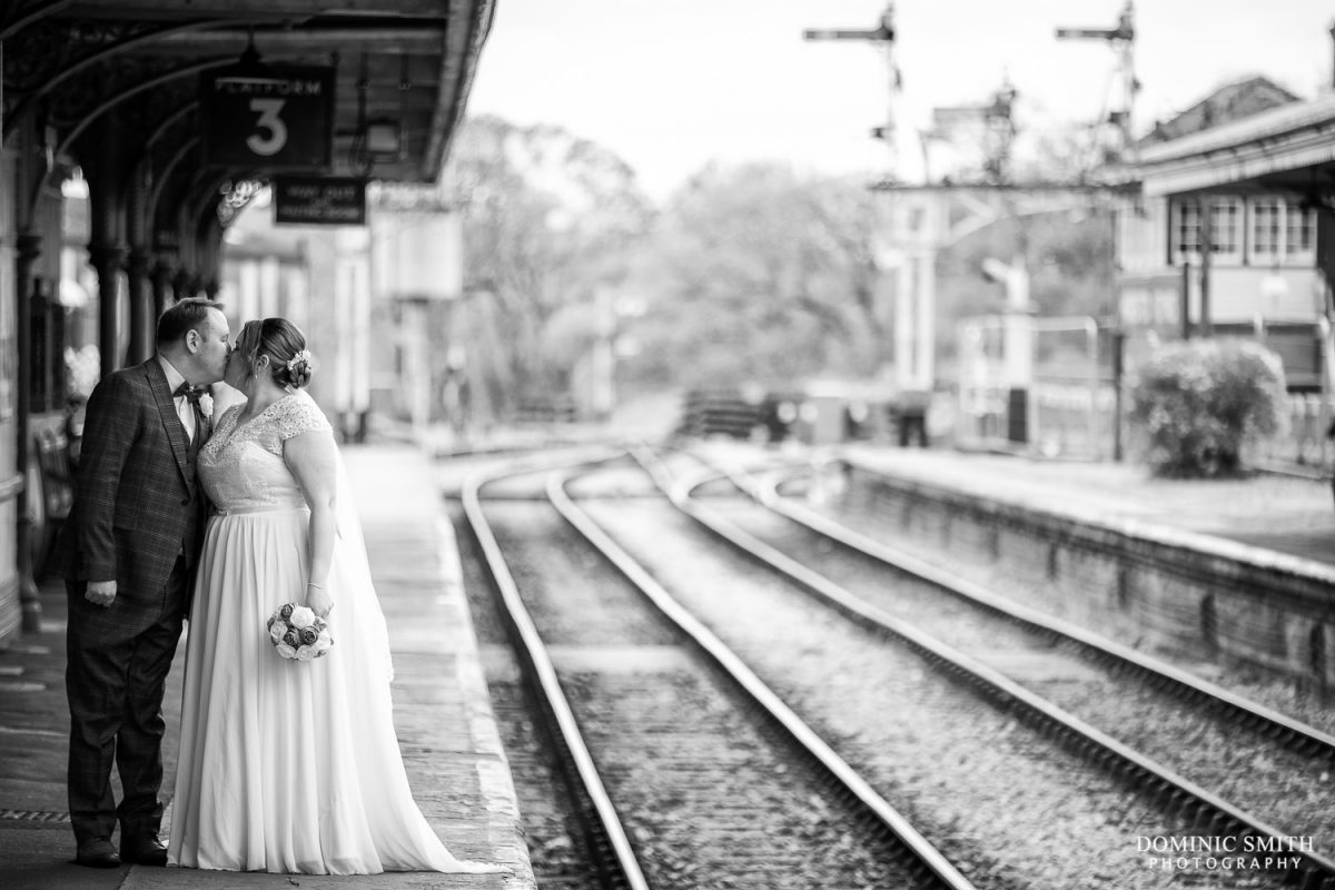 Black and White Horsted Keynes Station Photo