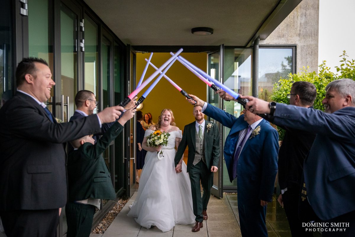 Light Sabre Guard of Honour at Crawley Register Office