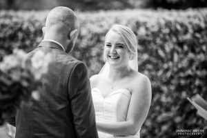 Outside Wedding Ceremony at Brookfield Barn