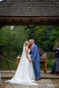 First Kiss at Brookfield Barn