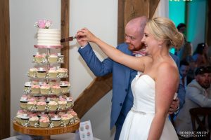Cutting the Cake at Brookfield Barn