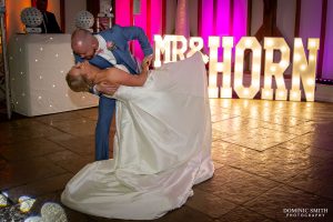 Dip with Lightup Letters at Brookfield Barn