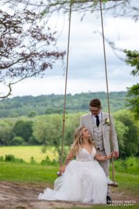 Wedding Couple Swing Photo at Highley Manor