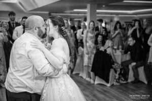 Black and White Wedding Photography taken at Cottesmore Golf Club