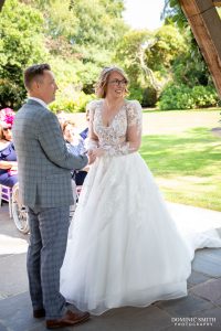 Outside Wedding Ceremony at Highley Manor