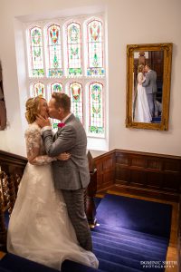Wedding Portrait in the Mirror at Highley Manor