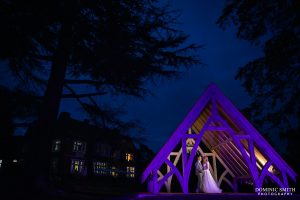 Night Photo with Highley Manor in the background