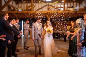 Confetti at Bysshe Court Barn