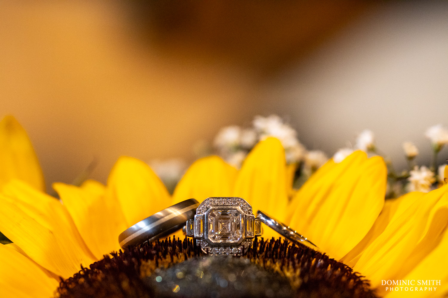 Sunflower Wedding Rings