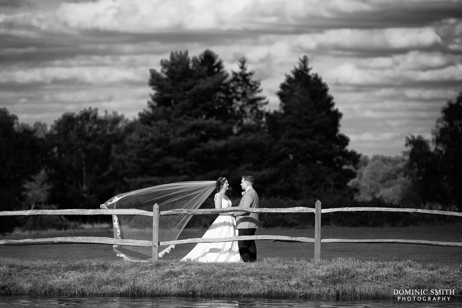 Floating Veil in black and white at Cottesmore