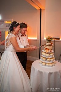 Cutting the Wedding Cake at Cottesmore Golf Club