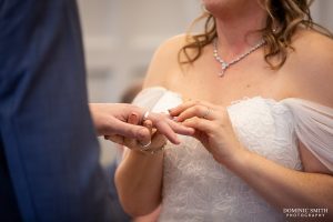 Exchanging Wedding Rings at The Ravenswood