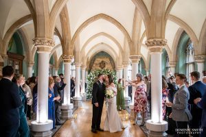 Confetti down the aisle at Wotton House, Surrey