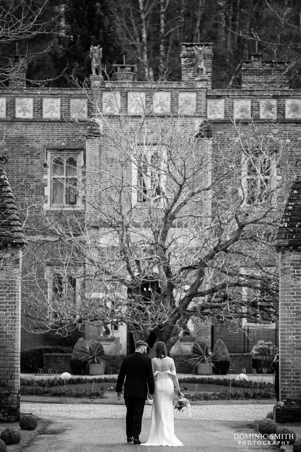 Black and White photo of the front of Wotton House