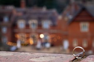 Wedding Rings photographed with Wotton House in the background