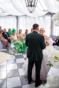 Wedding Ceremony in the Orangery at Stanhill Court Hotel