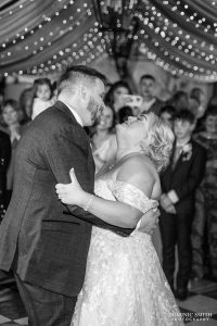 Black and White First Dance at Stanhill Court Hotel