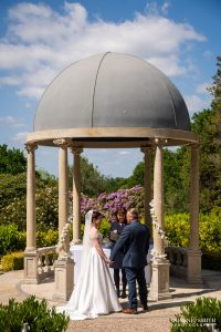 Outside Wedding in the Spa Temple at The Spa Hotel